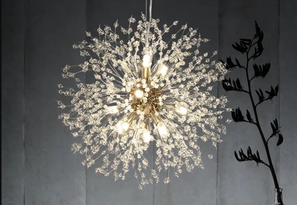 large crystal chandelier